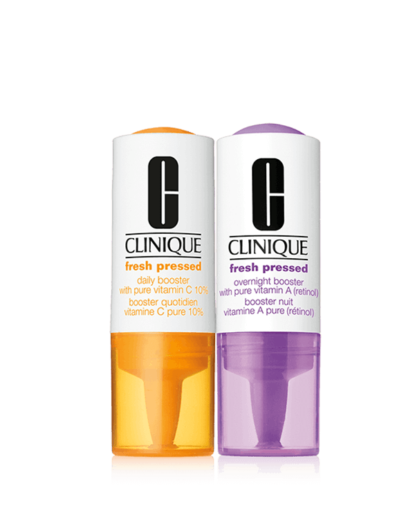 Clinique Fresh Pressed Clinical™ Daily and Overnight Boosters With Pure Vitamins C 10% + A (Retinol)